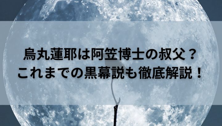 烏丸蓮耶の正体は阿笠博士？