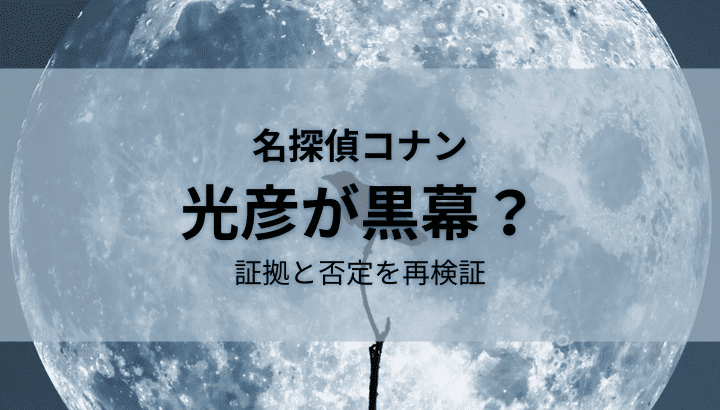 光彦,黒幕,証拠,否定,コナン